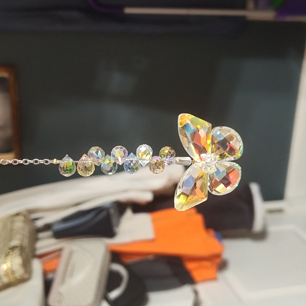 Suncatcher Crystal Butterfly Comes In Blue Green Blue And Yellow - Picture 4 of 9